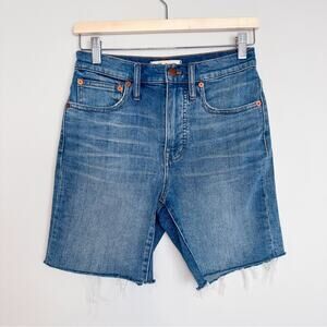 Madewell High-Rise Mid-Length Denim Shorts in Gosford Wash